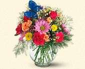 Teleflora's Butterfly & Blossoms Vase, picture