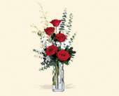 Red Roses and White Orchids, picture