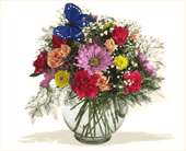 Teleflora's Butterfly & Blossoms Vase, picture